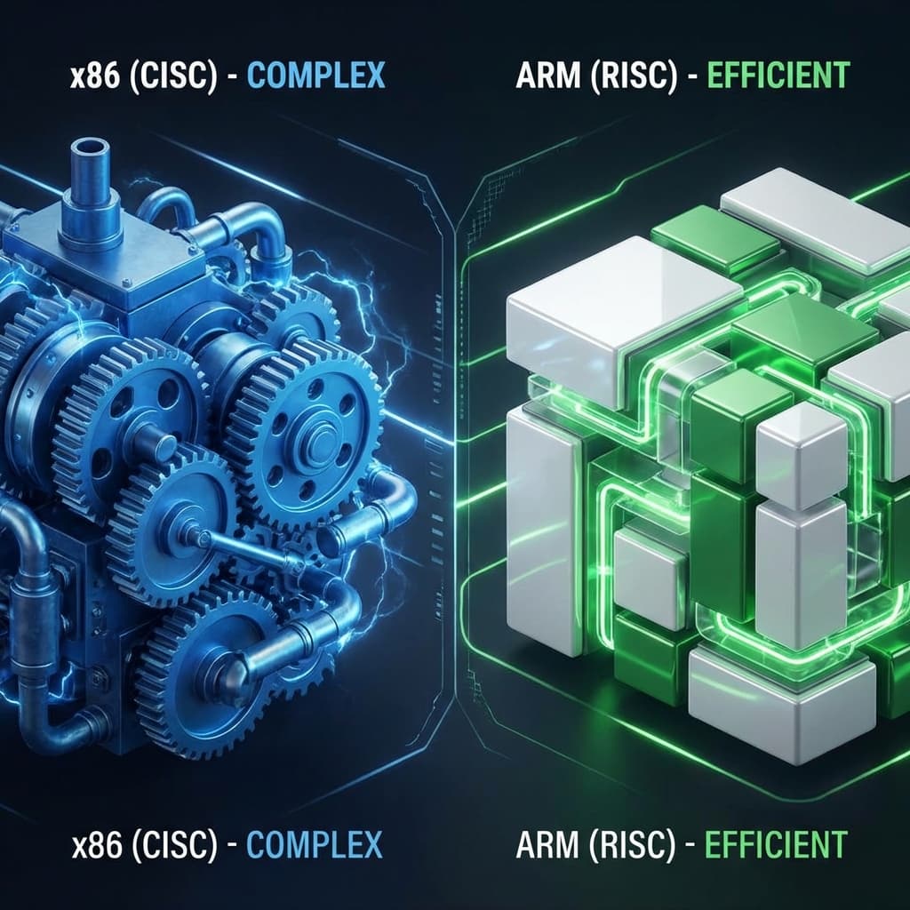 ARM vs x86: 아키텍처 철학의 차이