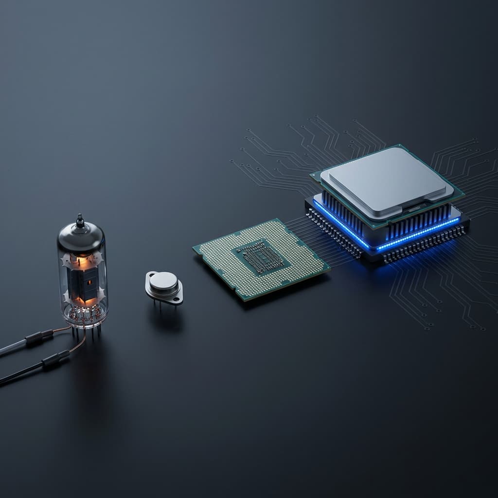 컴퓨터 세대 구분: 진공관에서 AI 칩, 그리고 양자까지