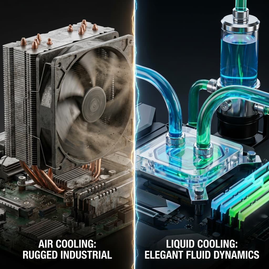 쿨링 시스템: 공랭 vs 수랭