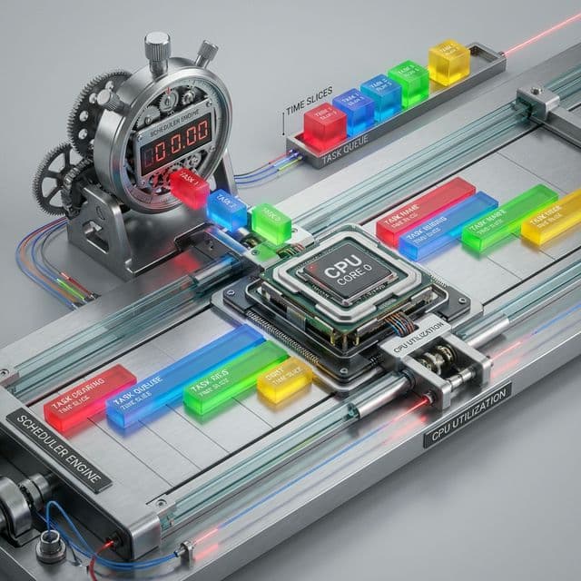 CPU 스케줄링: 운영체제는 어떻게 공평함을 연기하는가? (FCFS부터 Linux CFS까지)