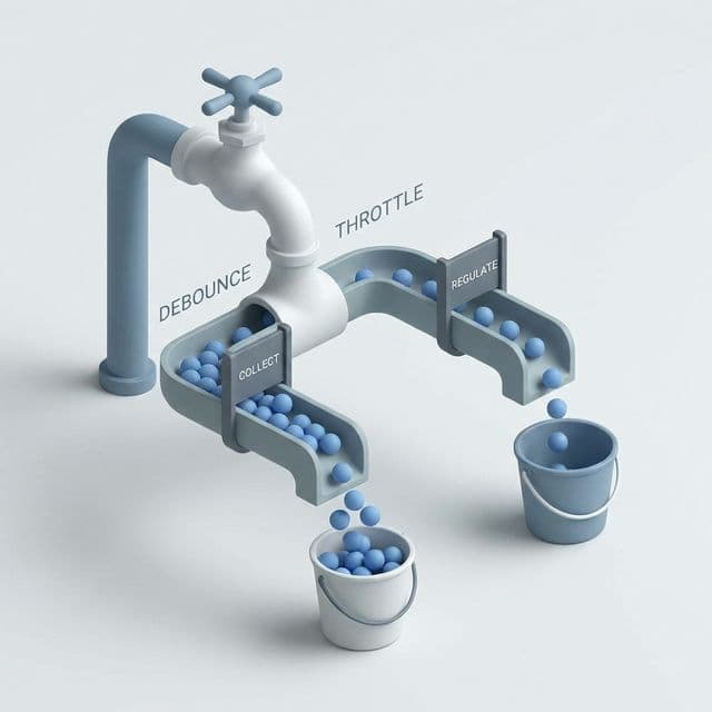 디바운스와 스로틀 적용