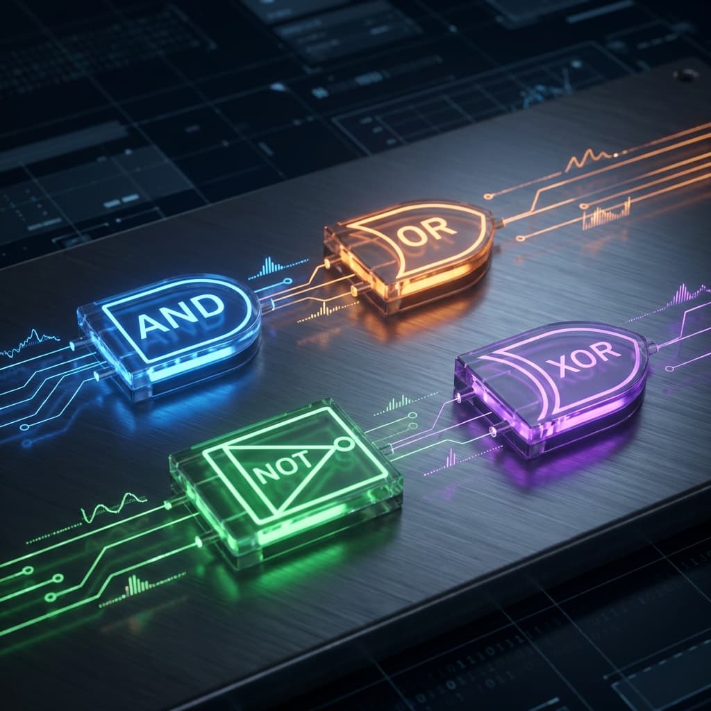 논리 게이트: AND, OR, NOT, XOR